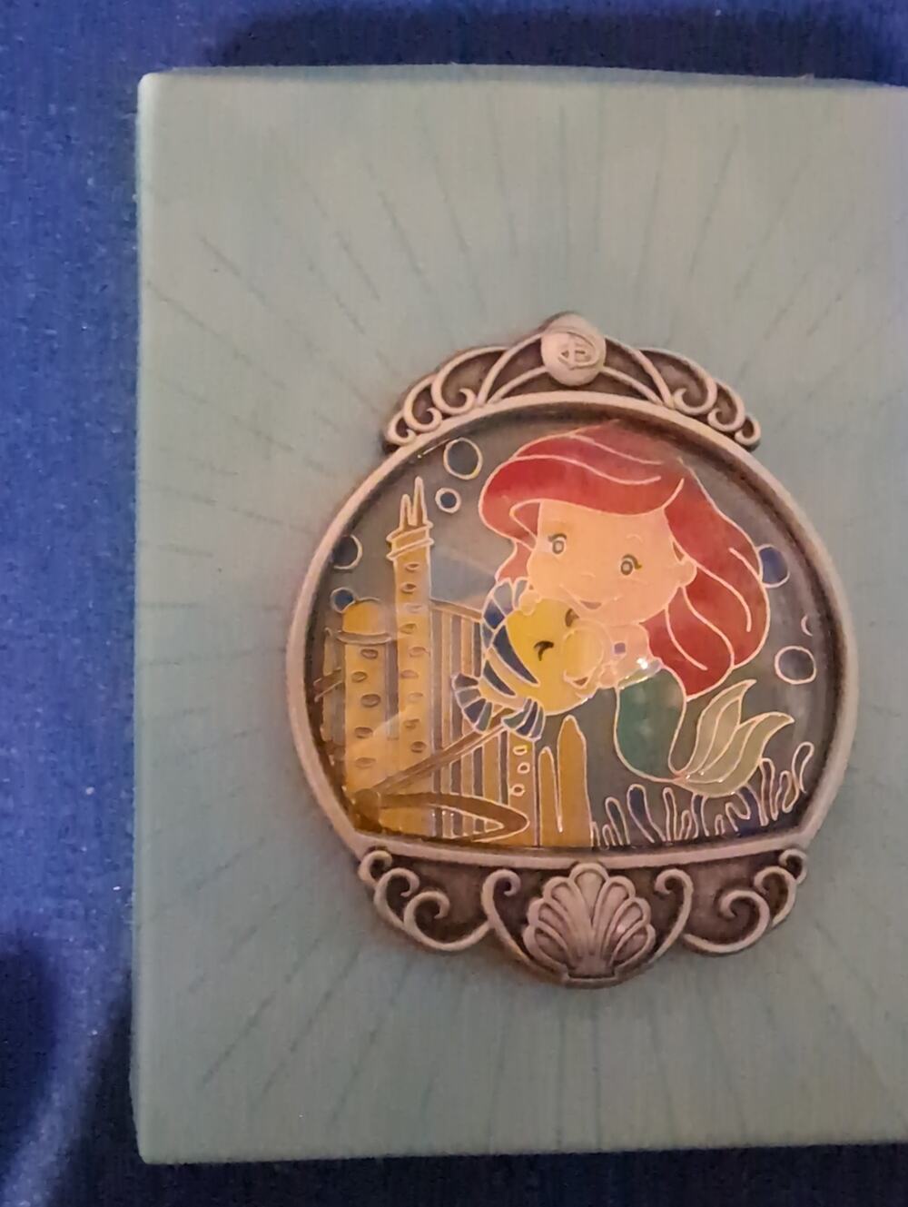WDW Ariel and Flounder Wondrous Worlds LE 1500 Disney Pin
